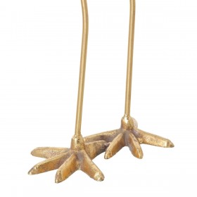 Portacandele 25,5 x 20 x 68,5 cm Dorato Metallo