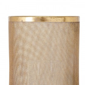 Portacandele 25,5 x 20 x 68,5 cm Dorato Metallo