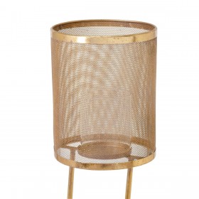 Portacandele 25,5 x 20 x 68,5 cm Dorato Metallo