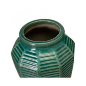 Vaso Blu scuro Ceramica 15,5 x 15,5 x 14,5 cm