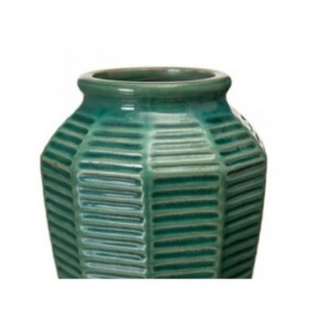 Vaso Blu scuro Ceramica 15,5 x 15,5 x 14,5 cm