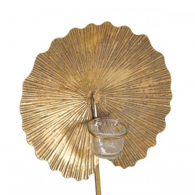 Portacandele 25 x 14 x 42 cm Dorato Metallo