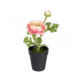 Pianta Decorativa Poliestere Polietilene Ferro Fiore 9,5 x 9,5 x 29 cm