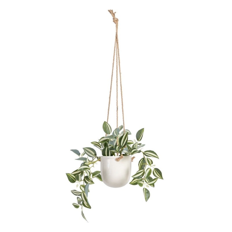 Pianta Decorativa 24 x 35 x 25 cm Bianco Verde PVC