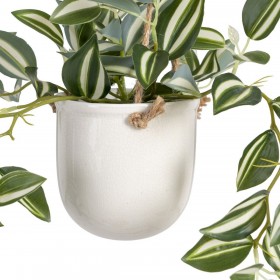Pianta Decorativa 24 x 35 x 25 cm Bianco Verde PVC