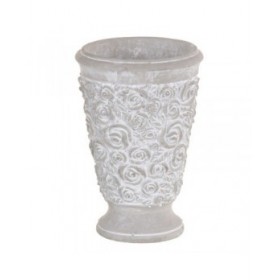 Vaso Grigio Cemento 15,5 x 15,5 x 23 cm