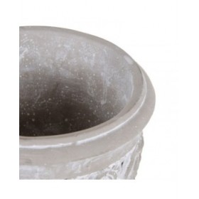 Vaso Grigio Cemento 15,5 x 15,5 x 23 cm
