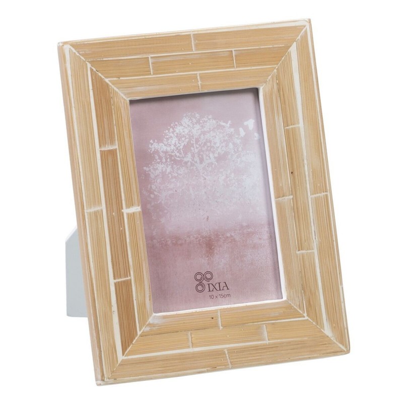 Portafoto Beige Bambù Legno MDF 17 x 1 x 22 cm