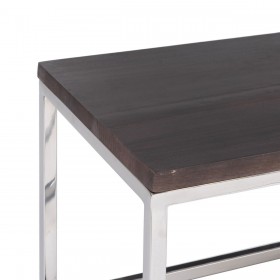 Tavolino da Caffè 152 x 38,5 x 38,5 cm Metallo Legno 3 Unità