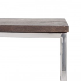 Tavolino da Caffè 152 x 38,5 x 38,5 cm Metallo Legno 3 Unità