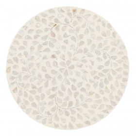 Tavolo aggiuntivo Beige Marrone Madreperla 40 x 40 x 45 cm Legno MDF