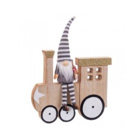 Statua Multicolore Treno 17,5 x 2 x 18 cm