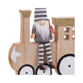 Statua Multicolore Treno 17,5 x 2 x 18 cm