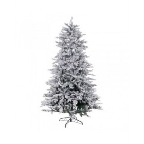 Albero di Natale Bianco Verde PVC Metallo Polietilene 120 X 120 X 240 CM