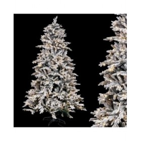 Albero di Natale Bianco Verde PVC Metallo Polietilene 120 X 120 X 240 CM