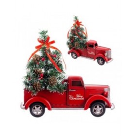 Decorazione Natalizia Rosso Multicolore Flatbed truck 39 X 10 X 37 CM
