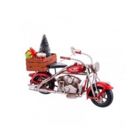 Decorazione Natalizia Rosso Multicolore Moto 19 X 7,5 X 13 CM