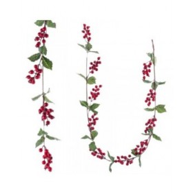 Ghirlanda di Natale Rosso Verde Foam Tessuto 10 x 10 x 150 cm