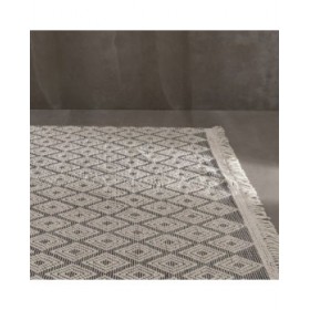 Tappeto Bianco Nero 200 x 300 x 1 cm