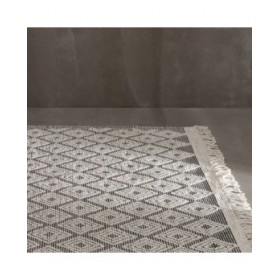 Tappeto Bianco Nero 160 x 230 x 1 cm
