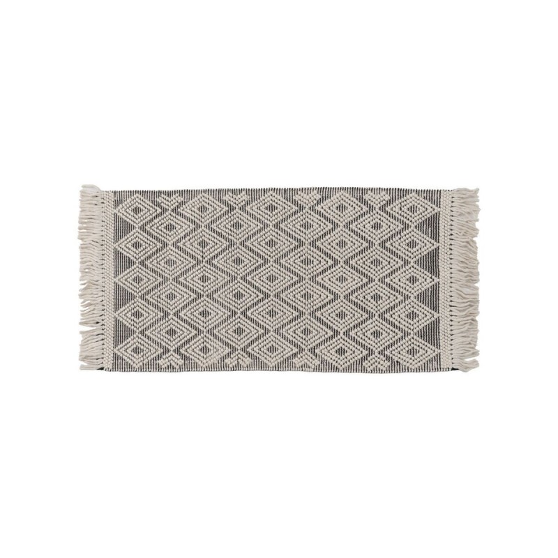 Tappeto Bianco Nero 80 x 150 x 1 cm