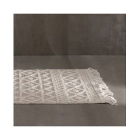 Tappeto Crema 80 x 150 x 1 cm