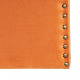 Testiera del Letto 160 x 6 x 60 cm Tessuto Sintetico Terracotta