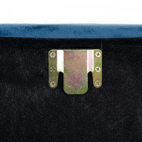 Testiera del Letto 180 x 6 x 60 cm Tessuto Sintetico Azzurro