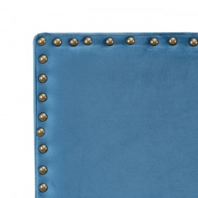 Testiera del Letto 180 x 6 x 60 cm Tessuto Sintetico Azzurro