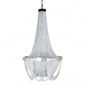 Lampadario 50 x 50 x 90 cm Metallo Argento