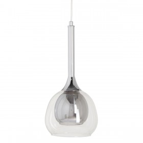 Lampadario 16 x 16 x 50 cm Hierro/Cristal Cristallo Grigio Metallo 220 V 240 V