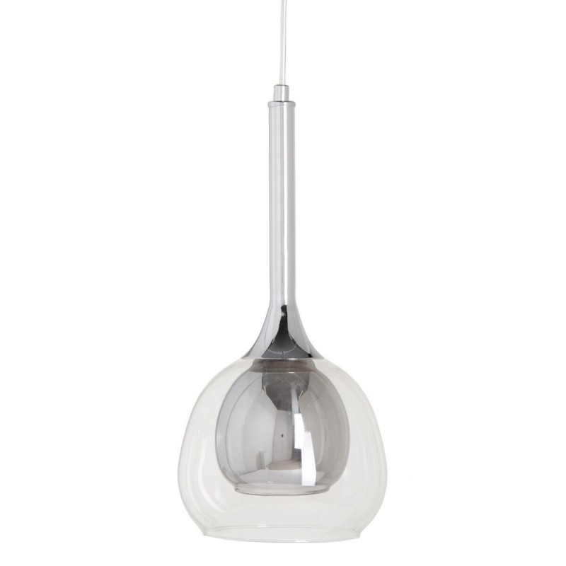 Lampadario 16 x 16 x 50 cm Hierro/Cristal Cristallo Grigio Metallo 220 V 240 V