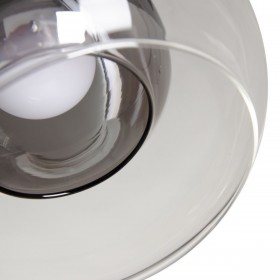 Lampadario 16 x 16 x 50 cm Hierro/Cristal Cristallo Grigio Metallo 220 V 240 V