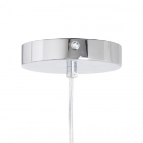 Lampadario 16 x 16 x 50 cm Hierro/Cristal Cristallo Grigio Metallo 220 V 240 V