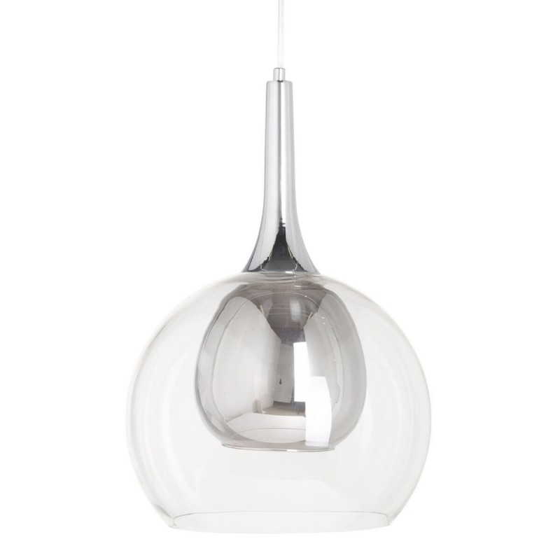 Lampadario Hierro/Cristal Cristallo Grigio Metallo 220 V 30 x 30 x 50 cm 240 V