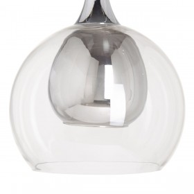 Lampadario Hierro/Cristal Cristallo Grigio Metallo 220 V 30 x 30 x 50 cm 240 V