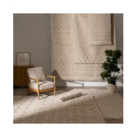 Tappeto Crema 160 x 230 x 1 cm