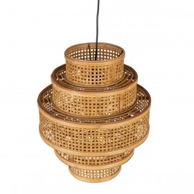 Lampadario Naturale Bambù 41 x 41 x 48 cm