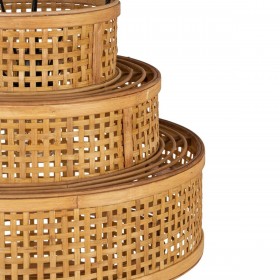 Lampadario Naturale Bambù 41 x 41 x 48 cm
