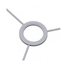 Paralume Grigio Poliestere 45 x 45 x 30 cm