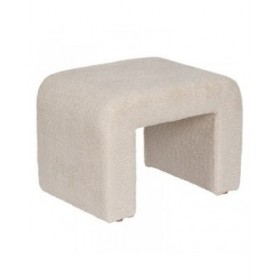 Puff Beige Poliestere 67 X 48 X 47 CM