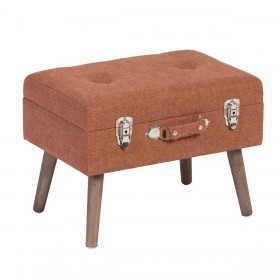 Baule Tessuto Sintetico Legno