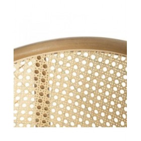 Sedia da Sala da Pranzo Naturale Legno Rattan 56 X 58 X 77 CM