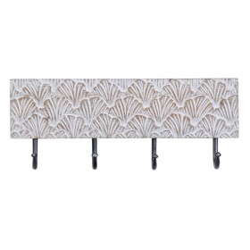 Appendiabiti da parete 38,5 x 7 x 15 cm Metallo Legno