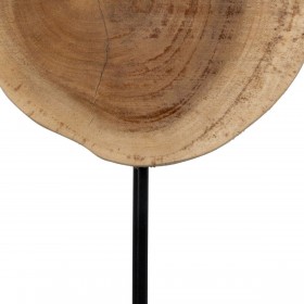 Statua Decorativa 22 x 22 x 39 cm Naturale Nero