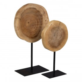 Statua Decorativa 22 x 22 x 39 cm Naturale Nero