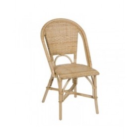 Sedia da Sala da Pranzo Naturale Rattan 50 X 56 X 88 CM
