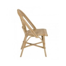 Sedia da Sala da Pranzo Naturale Rattan 50 X 56 X 88 CM