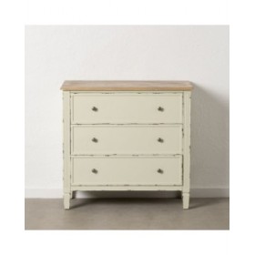 Cassettiera Beige Naturale Legno di abete Legno MDF 90 X 42 X 85 CM