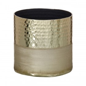 Vaso Dorato 13 x 13 x 13 cm Alluminio